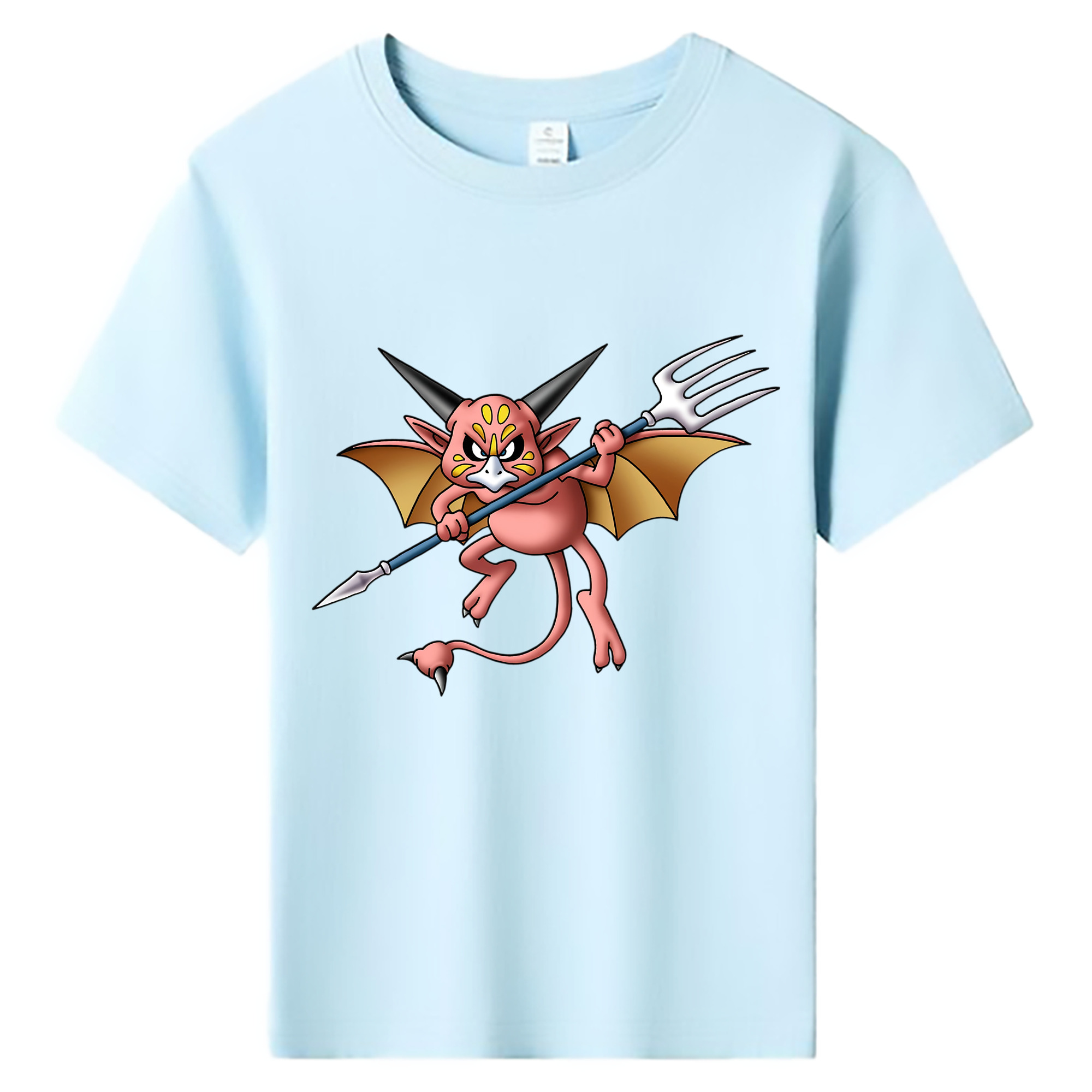 （画像用） ドラゴンクエスト Doragon Kuesuto Dragon Quest 綿100％キッズTシャツ（フロントプリント）